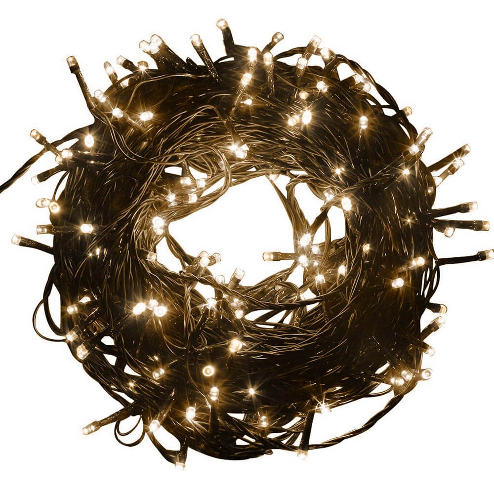 LED light string in selectable size and color - 120 LEDs - warm white