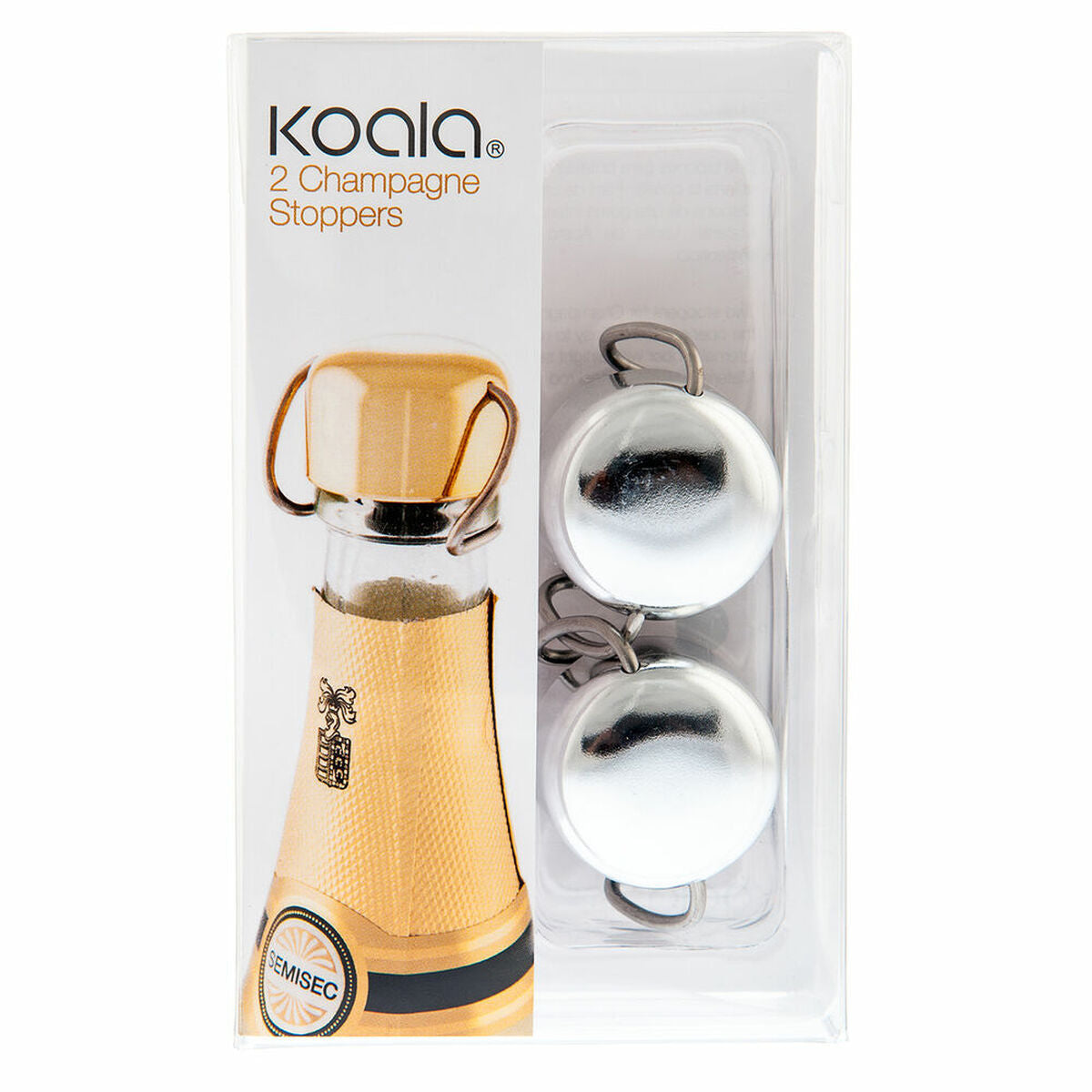 Set of Plugs and Sockets Koala Silver Wine cellar Plastic (2 uds)-0