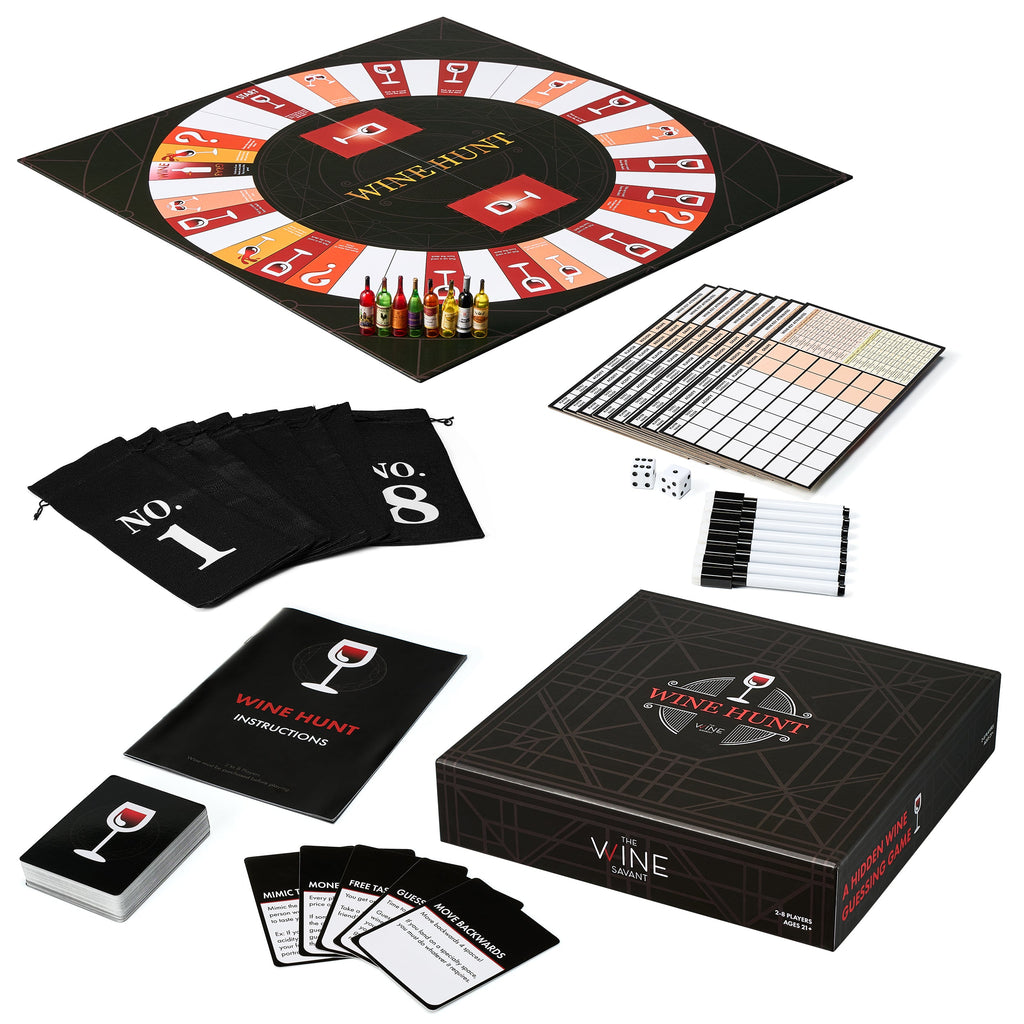 WineHunt - an Interactive Blind Wine Tasting Game, Rely On Taste & Smell to Learn How to Taste Wine Just Like a Sommelier - Gift for Wine Lover, Connoisseur, Fun Game to Play with Friends, Family-4