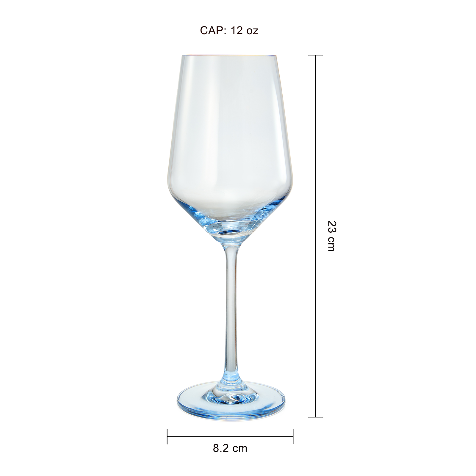 Blue Winter Christmas Wine Glasses | Set of 12 | Navy Colors-4